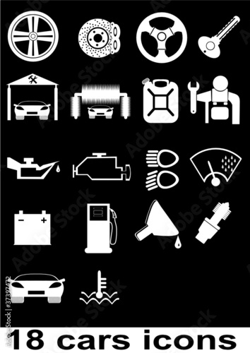 18 cars icons