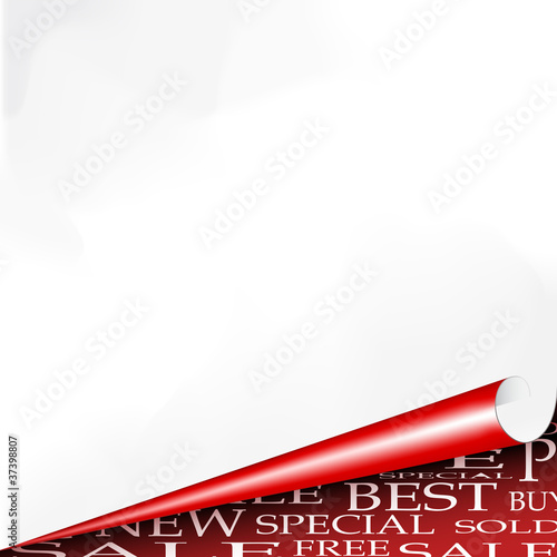 Vector sheet of paper