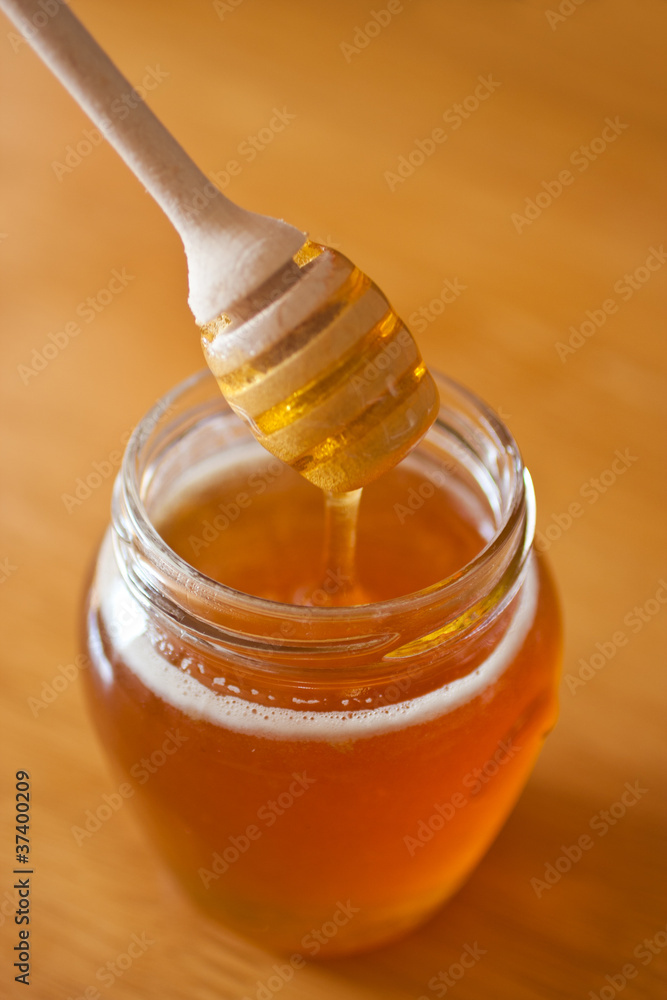 Real honey with stick Real honey with stick