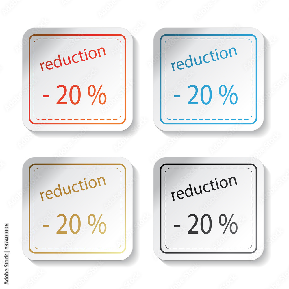 Vector shopping stickers Vector shopping stickers