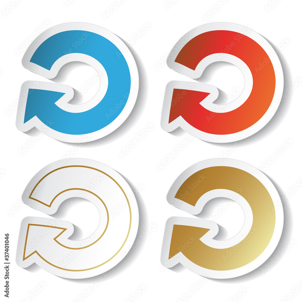 Vector arrow stickers