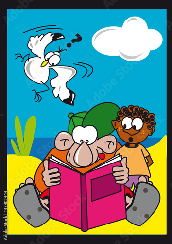 lecture enfant livre apprendre plage
