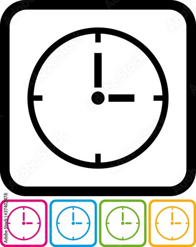 Vector clock icon