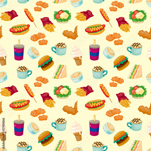 seamless fast food pattern