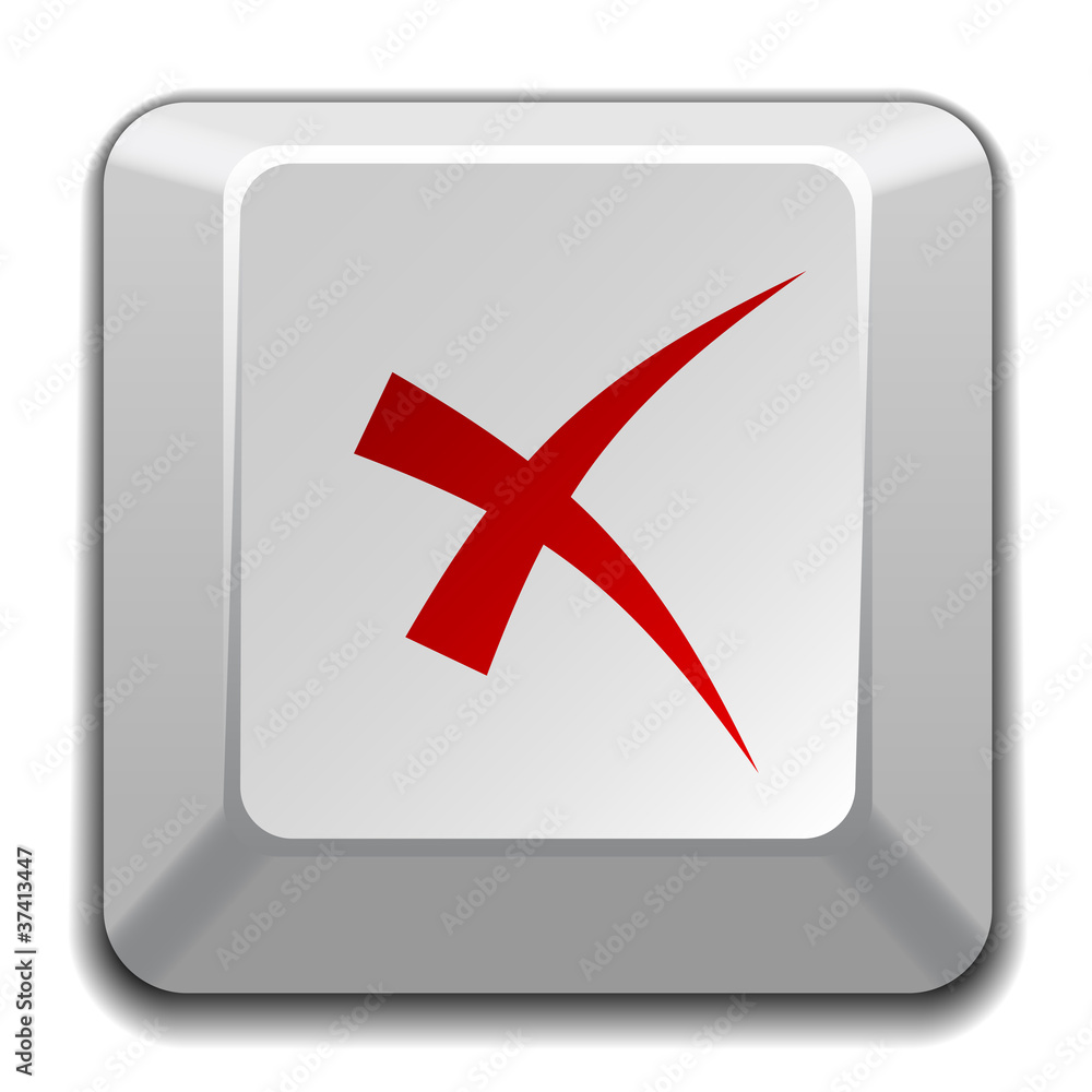 vector negative checkmark key vector negative checkmark key