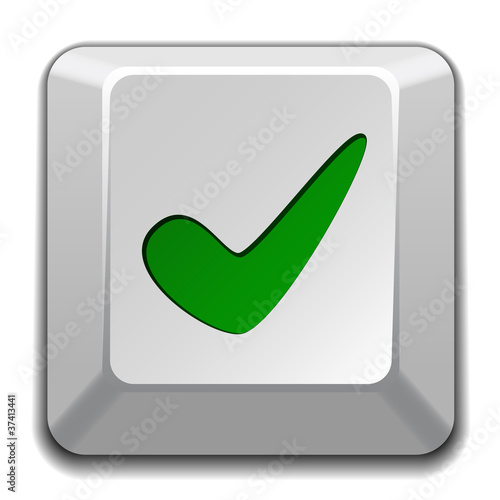 vector positive checkmark key
