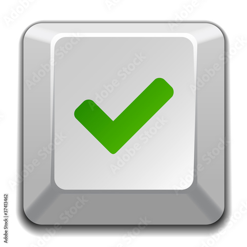 vector positive checkmark key