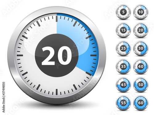 Vector timer - easy change time every one minute