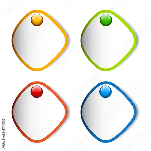 vector blank stickers