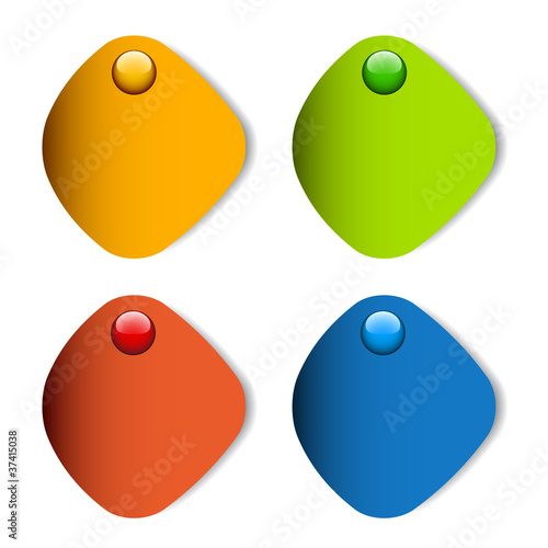 vector blank stickers