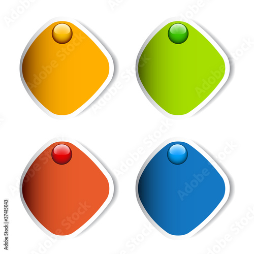 vector blank stickers