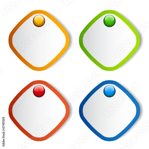 vector blank stickers