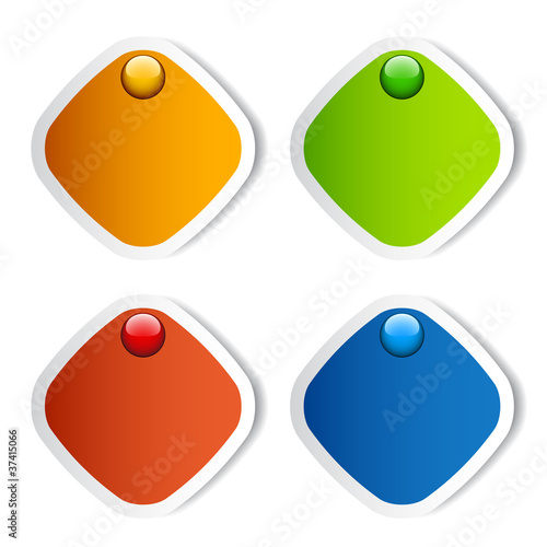 vector blank stickers