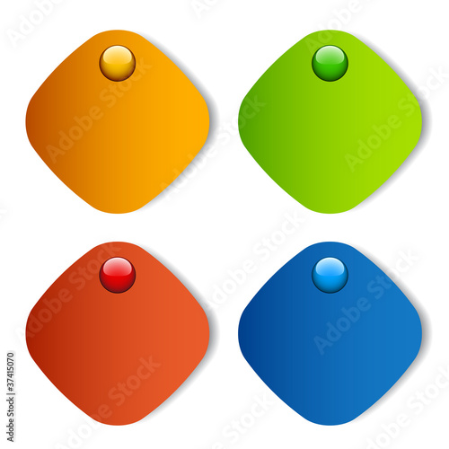 vector blank stickers