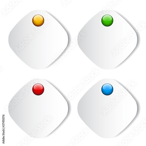 vector blank stickers