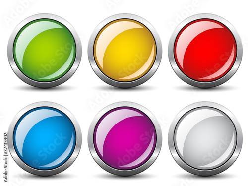 Free Download Vector glossy buttons - GFXLoad