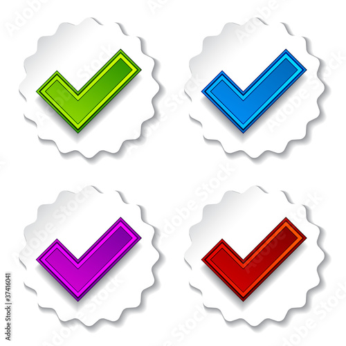 vector positive checkmarks