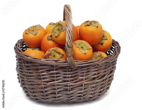 Obraz na plátně basket full of persimmons