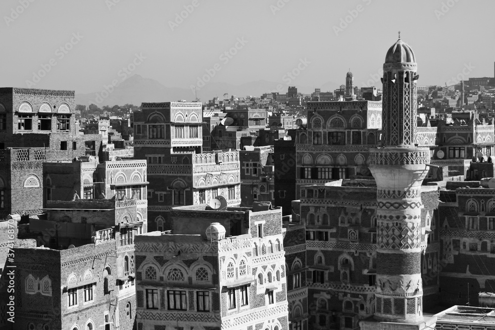 Typical yemeni architecture, Sanaa (Yemen).