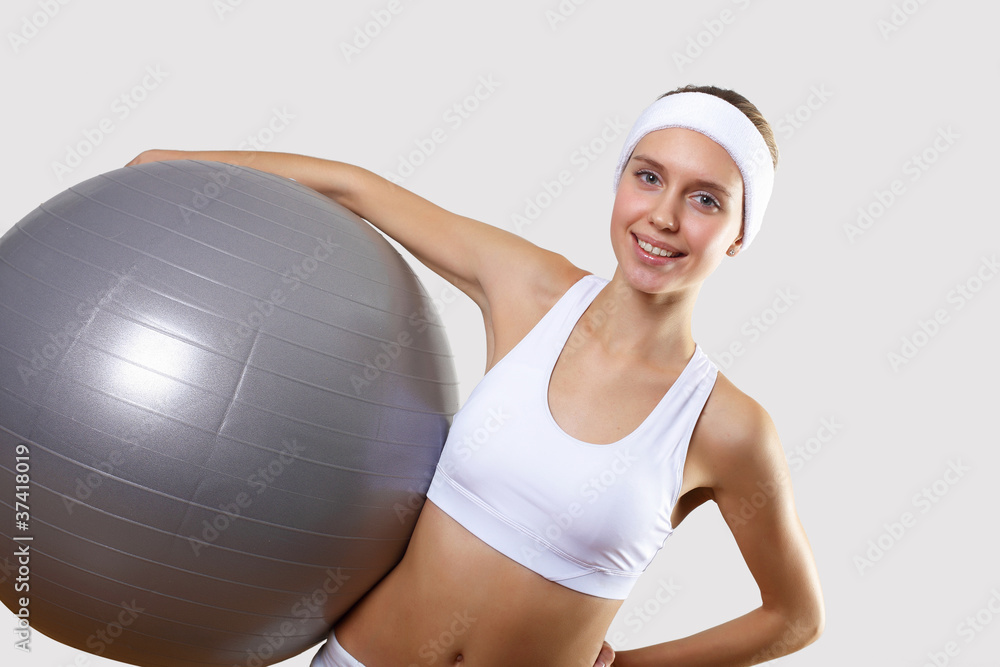 Young pretty woman in sport wear Young pretty woman in sport wear