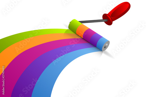 Rainbow brush