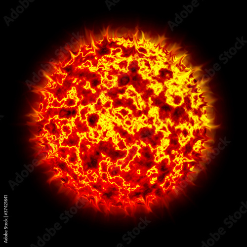 Sun in space area