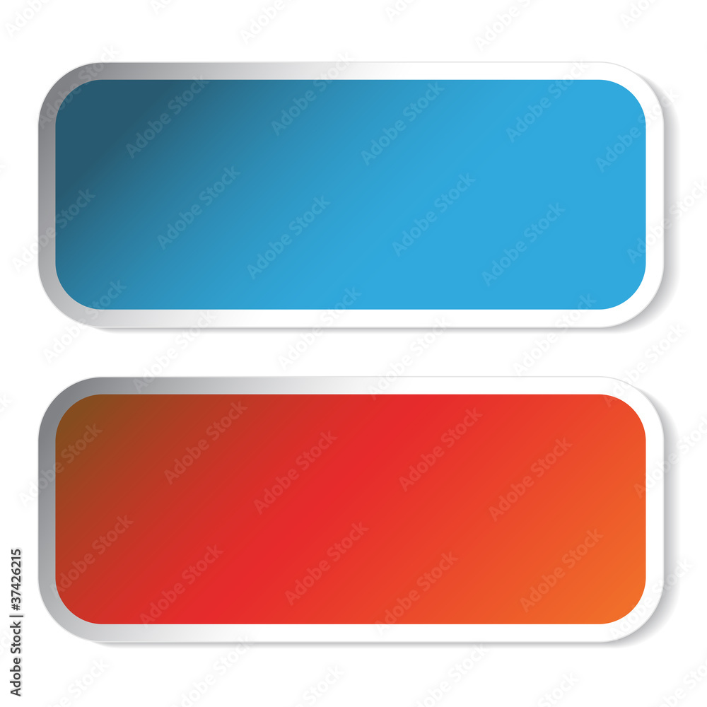 Vector rectangle stickers Vector rectangle stickers