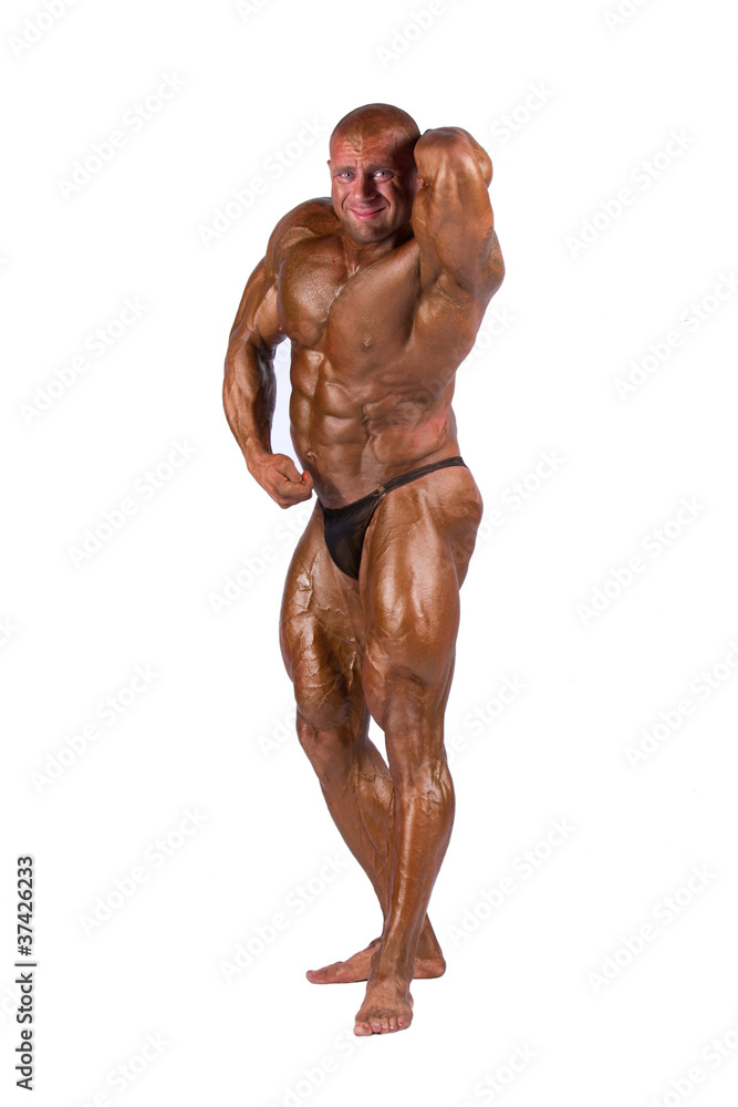 Fototapeta premium bodybuilder flexing