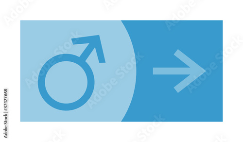 signe, symbole, picto, logo, flèche, masculin, homme