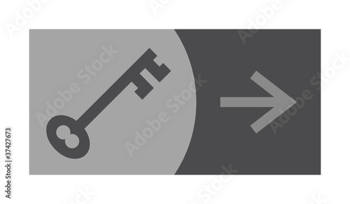 signe, symbole, picto, logo, flèche, clé, clef, serrure