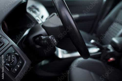 Modern car interior (shallow DOF - selective focus  color toned © lightpoet