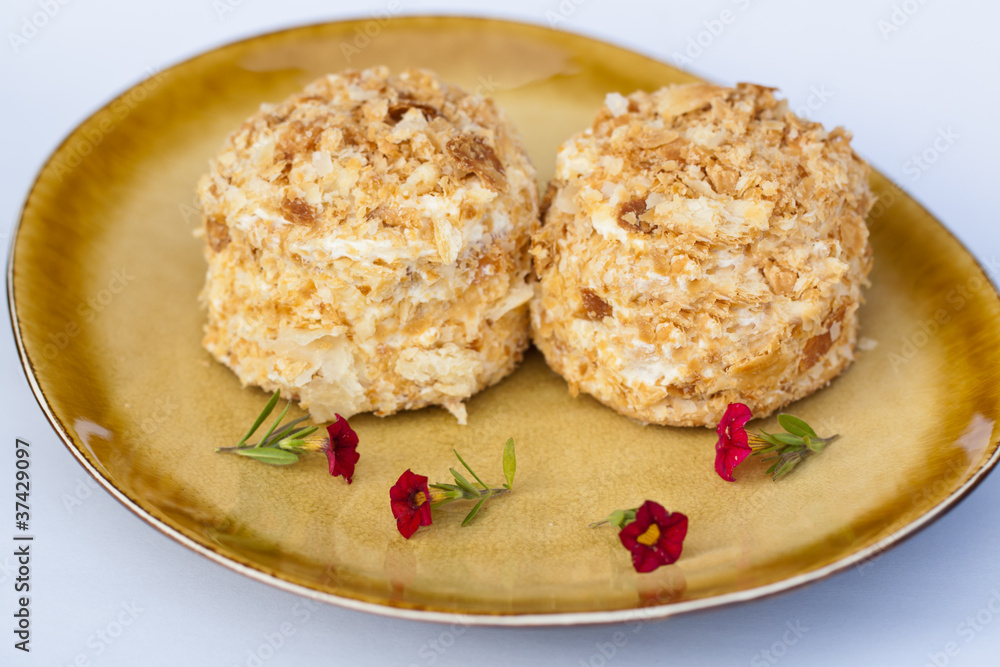 Puff pastry with cream - Napoleon Puff pastry with cream - Napoleon