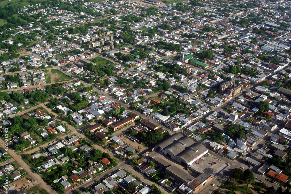 Aerial view of residential area Aerial view of residential area
