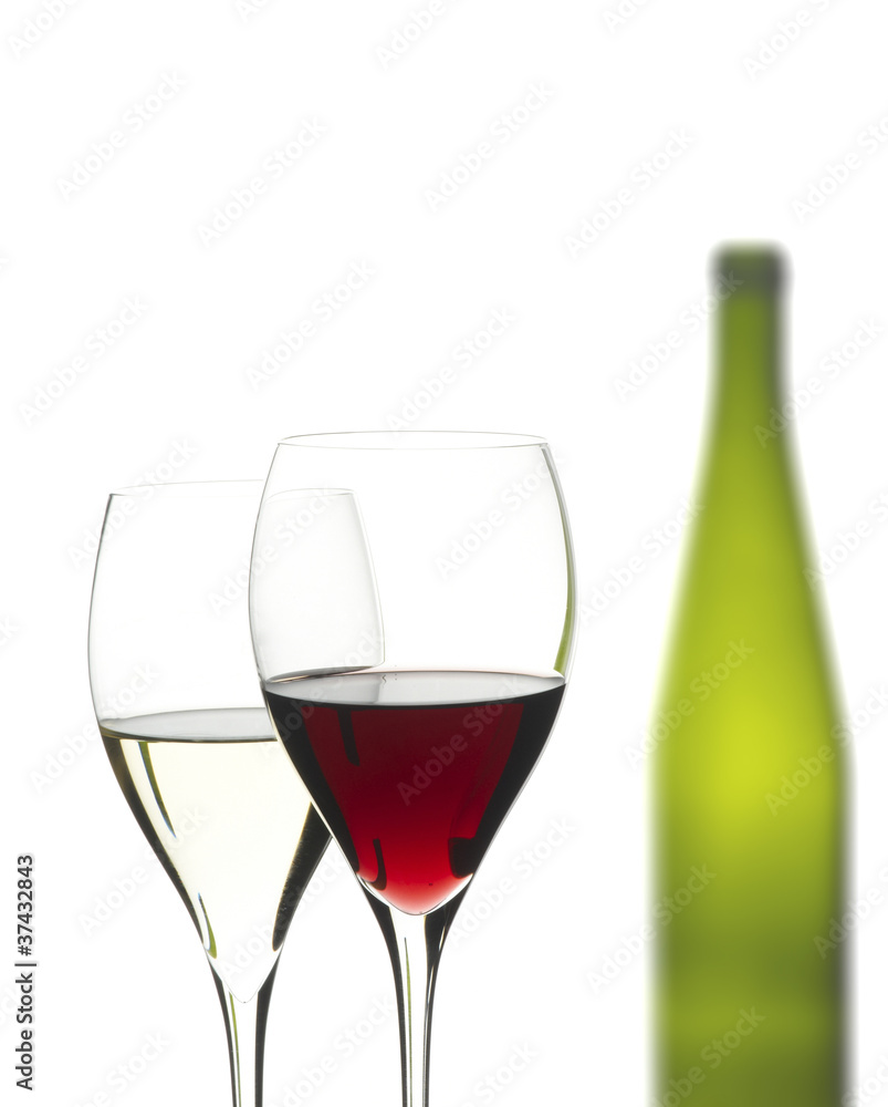 wine glasses isolated on white background wine glasses isolated on white background