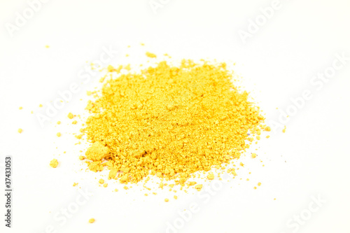 Foto bright ocher pigment