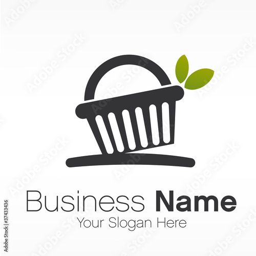 vecteur, panier e-commerce