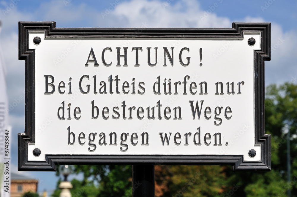 achtung glatteis achtung glatteis