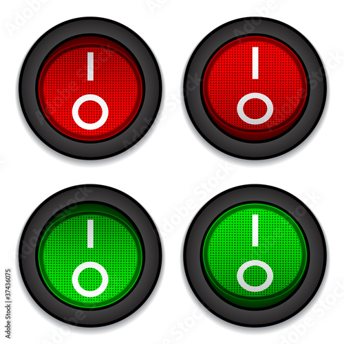 vector circle toggle power switches