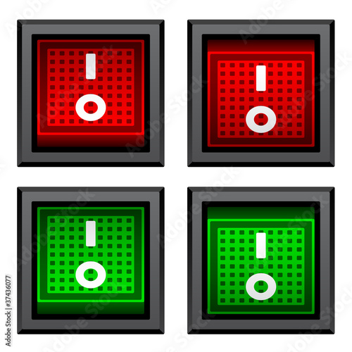 vector square toggle power switches