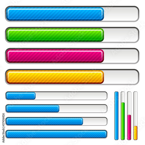 vector loading progress bars