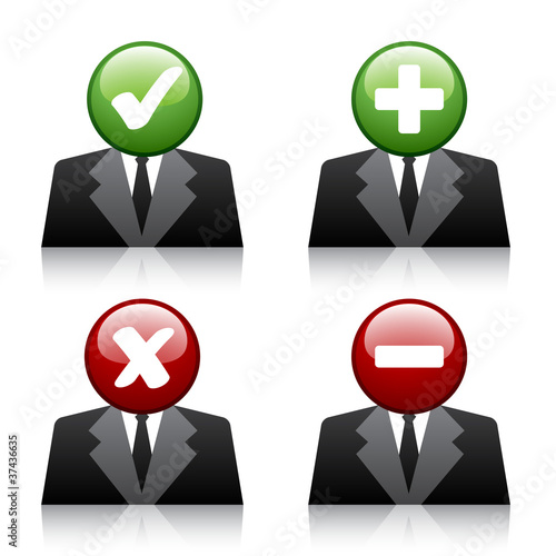 vector add delete professional user icons