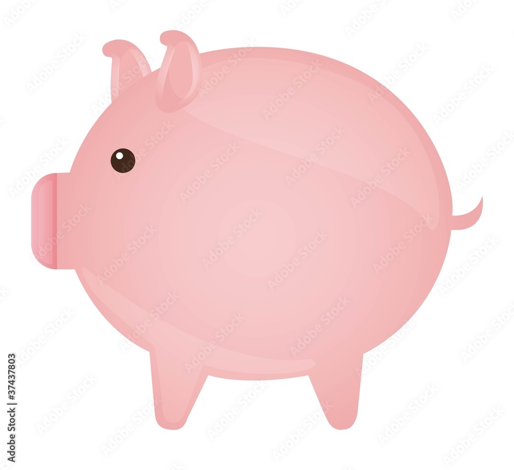 Fototapeta premium piggy vector