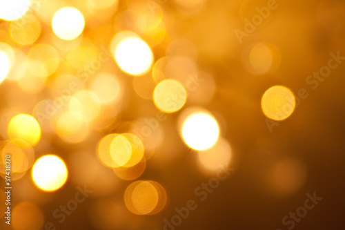 Gold christmas lights background
