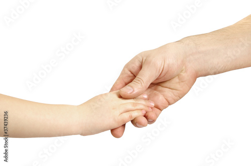 father and child hands
