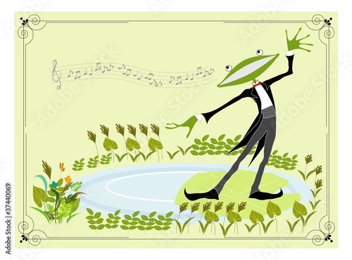 singing fｒog