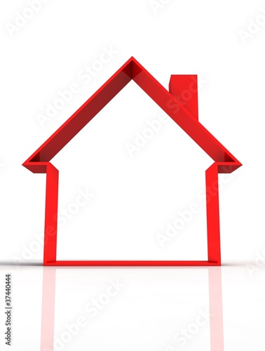 house red 3d