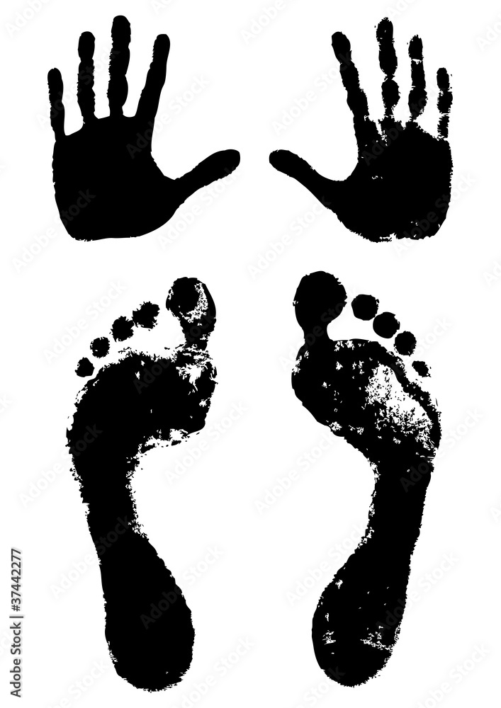 hands and feet print hands and feet print