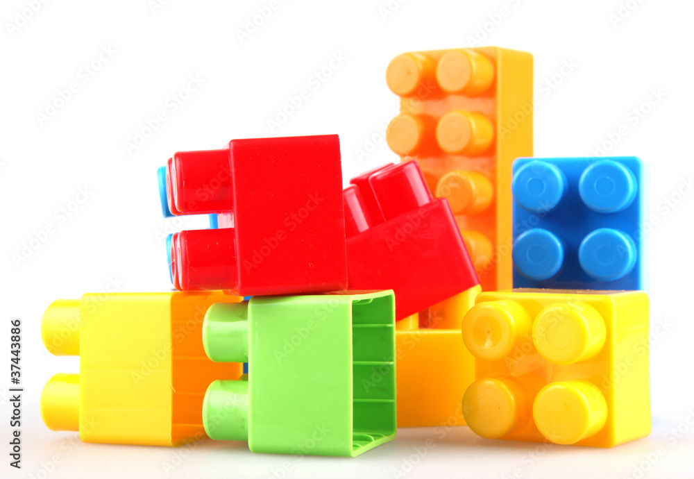 Fototapeta premium Plastic toy blocks