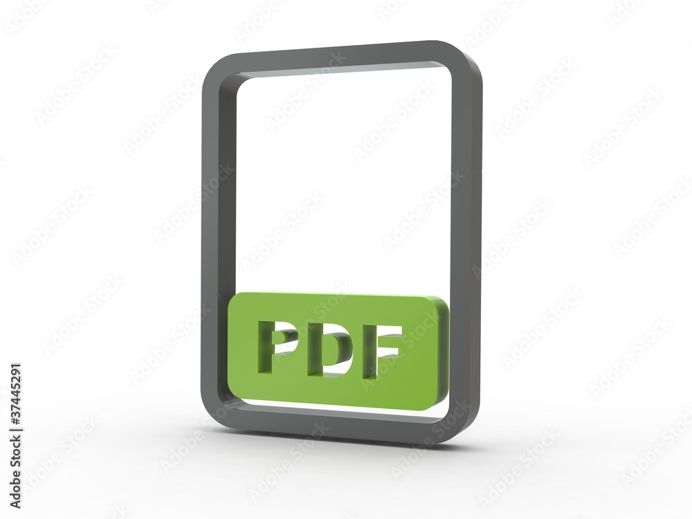 3d Icon Dokument PDF 3d Icon Dokument PDF