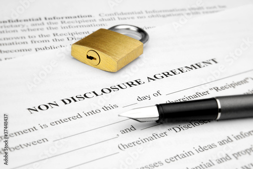 Fotografie Non disclosure agreement